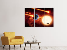 Laden Sie das Bild in den Galerie-Viewer, Leinwandbild 3-teilig Der Kosmos