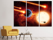 Laden Sie das Bild in den Galerie-Viewer, Leinwandbild 3-teilig Der Kosmos