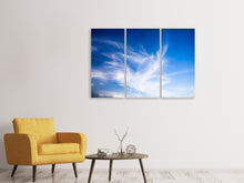 Laden Sie das Bild in den Galerie-Viewer, Leinwandbild 3-teilig Schleierwolken