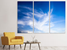 Laden Sie das Bild in den Galerie-Viewer, Leinwandbild 3-teilig Schleierwolken