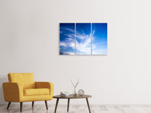 Laden Sie das Bild in den Galerie-Viewer, Leinwandbild 3-teilig Schleierwolken