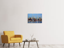 Laden Sie das Bild in den Galerie-Viewer, Leinwandbild 3-teilig Skyline Midtown Manhattan