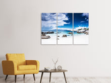 Laden Sie das Bild in den Galerie-Viewer, Leinwandbild 3-teilig Inselfeeling