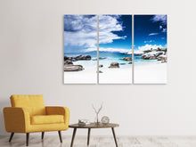 Laden Sie das Bild in den Galerie-Viewer, Leinwandbild 3-teilig Inselfeeling