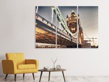 Laden Sie das Bild in den Galerie-Viewer, Leinwandbild 3-teilig Tower Bridge XXL
