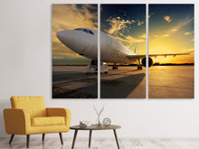 Laden Sie das Bild in den Galerie-Viewer, Leinwandbild 3-teilig Jet