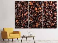 Laden Sie das Bild in den Galerie-Viewer, Leinwandbild 3-teilig Kaffeebohnen in XXL