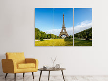 Laden Sie das Bild in den Galerie-Viewer, Leinwandbild 3-teilig Der Eiffelturm in Paris