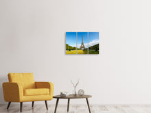 Laden Sie das Bild in den Galerie-Viewer, Leinwandbild 3-teilig Der Eiffelturm in Paris