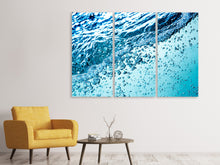 Laden Sie das Bild in den Galerie-Viewer, Leinwandbild 3-teilig Wasser in Bewegung