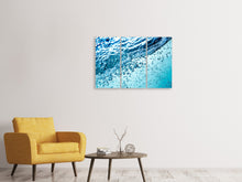 Laden Sie das Bild in den Galerie-Viewer, Leinwandbild 3-teilig Wasser in Bewegung