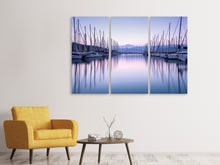 Laden Sie das Bild in den Galerie-Viewer, Leinwandbild 3-teilig Yachthafen