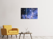 Laden Sie das Bild in den Galerie-Viewer, Leinwandbild 3-teilig Sternenhimmel