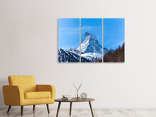 Laden Sie das Bild in den Galerie-Viewer, Leinwandbild 3-teilig Das majestätische Matterhorn