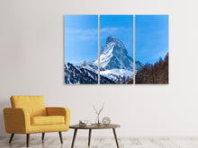 Laden Sie das Bild in den Galerie-Viewer, Leinwandbild 3-teilig Das majestätische Matterhorn