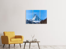 Laden Sie das Bild in den Galerie-Viewer, Leinwandbild 3-teilig Das majestätische Matterhorn
