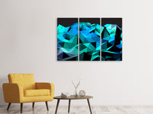 Laden Sie das Bild in den Galerie-Viewer, Leinwandbild 3-teilig 3D-Diamonds