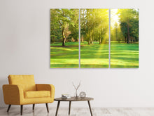 Laden Sie das Bild in den Galerie-Viewer, Leinwandbild 3-teilig Im Park