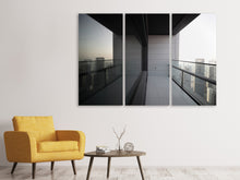Laden Sie das Bild in den Galerie-Viewer, Leinwandbild 3-teilig Balkon in Dubai
