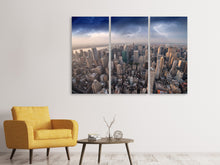 Laden Sie das Bild in den Galerie-Viewer, Leinwandbild 3-teilig Manhattan