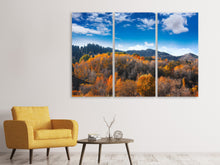 Laden Sie das Bild in den Galerie-Viewer, Leinwandbild 3-teilig Wolken ziehen auf