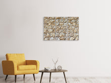Laden Sie das Bild in den Galerie-Viewer, Leinwandbild 3-teilig Sandsteinmauer