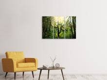 Laden Sie das Bild in den Galerie-Viewer, Leinwandbild 3-teilig Verträumter Wald