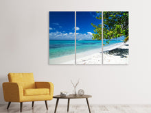 Laden Sie das Bild in den Galerie-Viewer, Leinwandbild 3-teilig Happy Beach