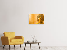 Laden Sie das Bild in den Galerie-Viewer, Leinwandbild 3-teilig Buddha Kopf
