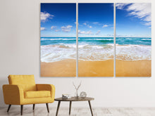Laden Sie das Bild in den Galerie-Viewer, Leinwandbild 3-teilig Die Gezeiten und das Meer