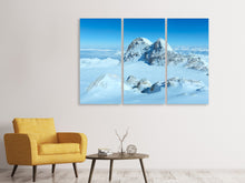 Laden Sie das Bild in den Galerie-Viewer, Leinwandbild 3-teilig Über den Wolken