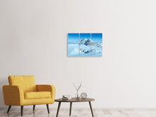 Laden Sie das Bild in den Galerie-Viewer, Leinwandbild 3-teilig Über den Wolken