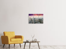 Laden Sie das Bild in den Galerie-Viewer, Leinwandbild 3-teilig Skyline Penthouse in New York