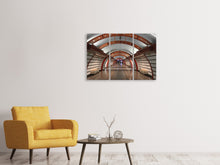 Laden Sie das Bild in den Galerie-Viewer, Leinwandbild 3-teilig U-Bahn Station
