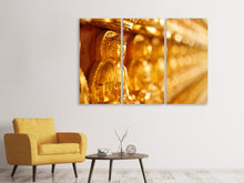 Laden Sie das Bild in den Galerie-Viewer, Leinwandbild 3-teilig Buddhas