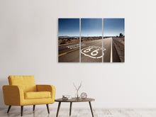 Laden Sie das Bild in den Galerie-Viewer, Leinwandbild 3-teilig Route 66