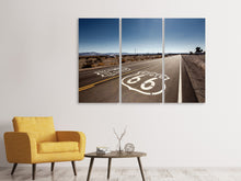 Laden Sie das Bild in den Galerie-Viewer, Leinwandbild 3-teilig Route 66
