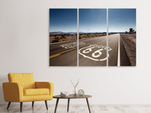 Laden Sie das Bild in den Galerie-Viewer, Leinwandbild 3-teilig Route 66