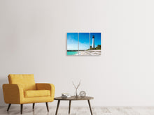 Laden Sie das Bild in den Galerie-Viewer, Leinwandbild 3-teilig Cape Florida Ligthhouse