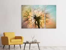 Laden Sie das Bild in den Galerie-Viewer, Leinwandbild 3-teilig XXL Pusteblume
