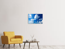 Laden Sie das Bild in den Galerie-Viewer, Leinwandbild 3-teilig Himmelblau