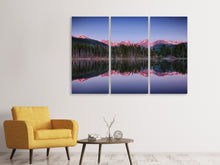 Laden Sie das Bild in den Galerie-Viewer, Leinwandbild 3-teilig Sprague Lake-Rocky Mountains