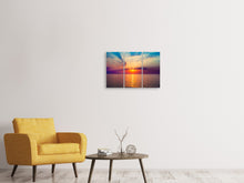 Laden Sie das Bild in den Galerie-Viewer, Leinwandbild 3-teilig Mystischer Sonnenaufgang