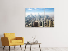 Laden Sie das Bild in den Galerie-Viewer, Leinwandbild 3-teilig Wolkenkratzer Chicago