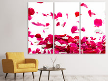Laden Sie das Bild in den Galerie-Viewer, Leinwandbild 3-teilig Für mich soll`s rote Rosen regnen