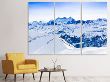 Laden Sie das Bild in den Galerie-Viewer, Leinwandbild 3-teilig Die Schweizer Alpen
