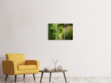 Laden Sie das Bild in den Galerie-Viewer, Leinwandbild 3-teilig Gartenweg