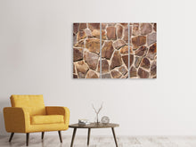 Laden Sie das Bild in den Galerie-Viewer, Leinwandbild 3-teilig Designmauer