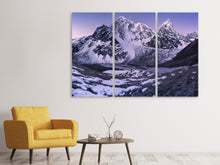 Laden Sie das Bild in den Galerie-Viewer, Leinwandbild 3-teilig Taboche und Cholatse