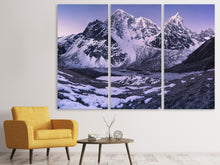 Laden Sie das Bild in den Galerie-Viewer, Leinwandbild 3-teilig Taboche und Cholatse